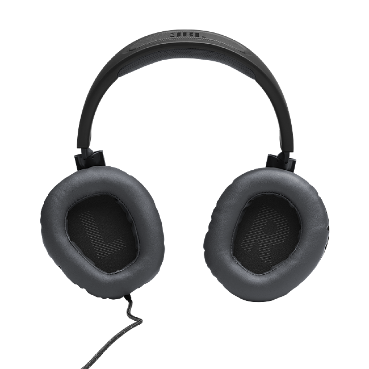 JBL Quantum 100M2 - Wired Over-Ear Gaming Headset with omnidirectional, Detachable mic with Mute Option and Fabric-Covered Memory Foam Ear Cushions, Compatible with All Platforms (White)
