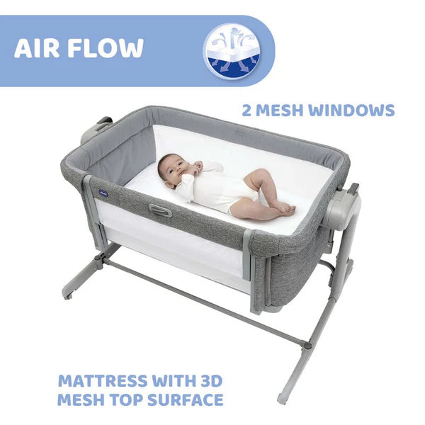 Chicco - Magic NEXT2ME EVO CO-SLEEPING CRIB | Desert Taupe
