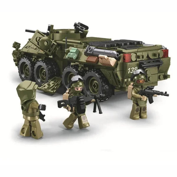 Sluban - ModelBricks BTR80AS Infantry Fighting Vehicle 2 in 1 | 611Pcs | 6Y+