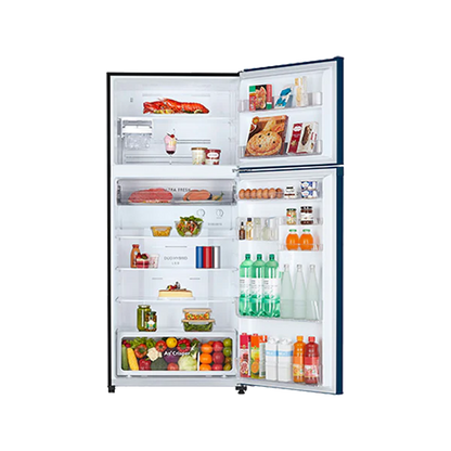 Toshiba Top Mount Refrigerator - 608 Ltr - Black-Glass - (GR-A820U(XK))