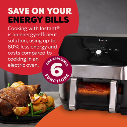 Instant Pot Air Fryer 8.5L Vortex VersaZone Clear