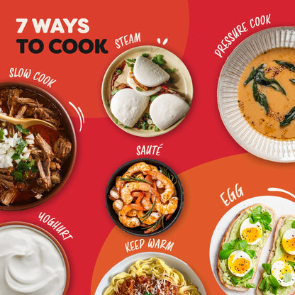 Instant Pot XL Electric Pressure Cooker 7.1L, Black