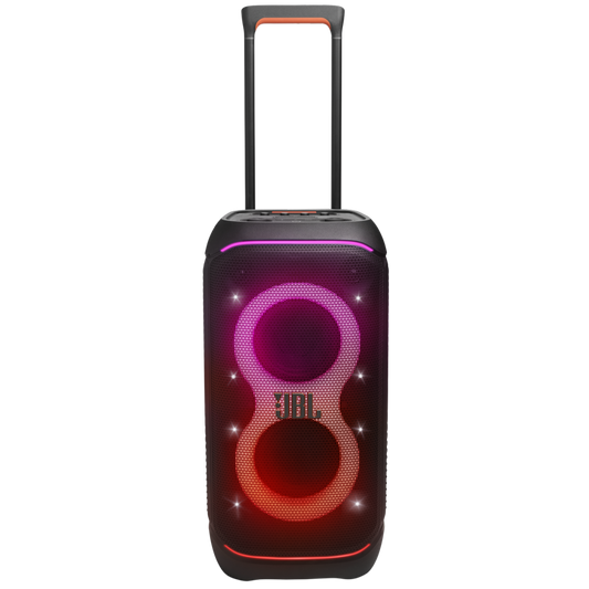 JBL PartyBox Stage 320 Portable Party Speaker, 240W RMS Output, IPX4 Splashproof, 18-Hour Playtime, Auracast, Dynamic Lightshow