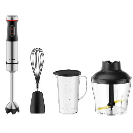 Conti HB 15002 BS Hand Blender Set – 1500W, Multiple Speeds, Copper Blade, 600ml Chopper, Anti-Splash Ring