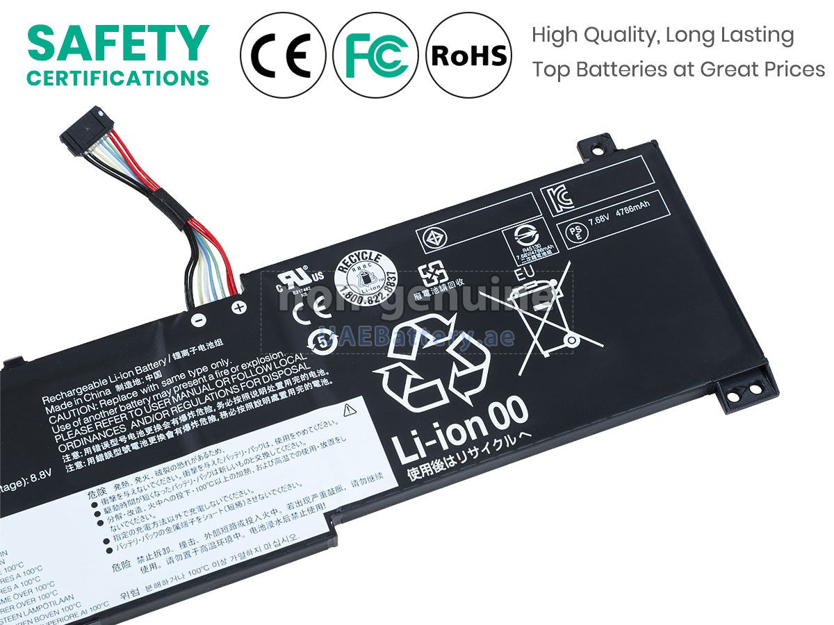 High quality replacement battery for Lenovo IdeaPad 3 15IAU(82RK015MAX)