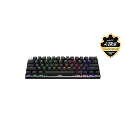 Logitech G PRO X 60 LIGHTSPEED Wireless Keyboard – GX Tactile Optical - Bluetooth & USB-C - Black