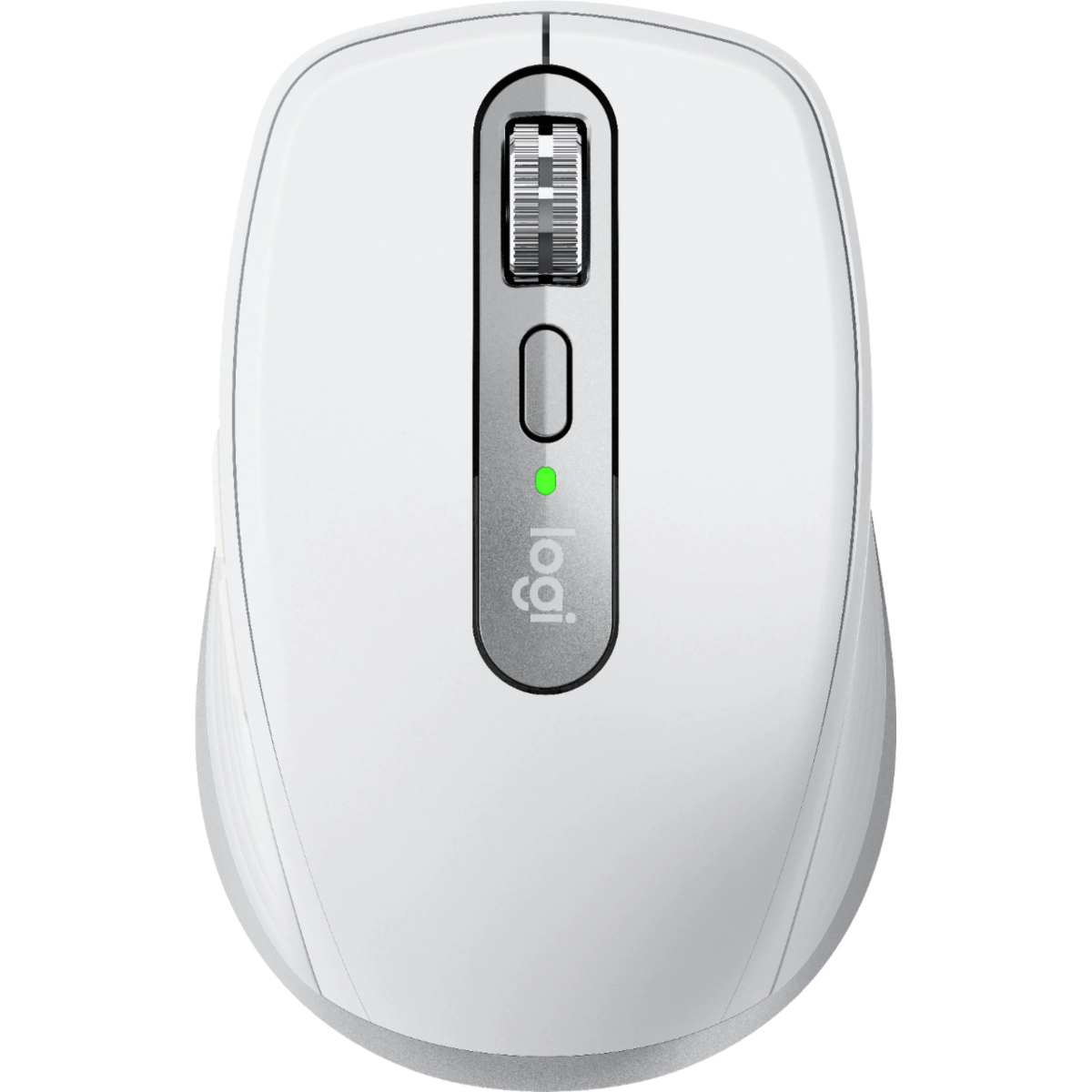 Logitech MX Anywhere 3s Compact Performance Re-chargeable Mouse, Wireless, Fast Scroll, Any Surface, Portable, 4000DPI, Customizable Buttons, USB-C Bluetooth - Pale Grey