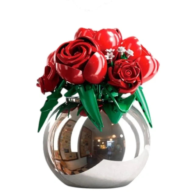 PLEYERID-Red roses（Plated vases）313pcs
