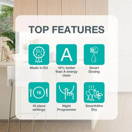 G600 Integrated dishwasher, 60 cm
