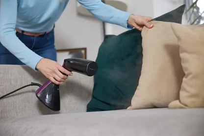 Goronja 220ml Vertical Steam Iron with 35g/min Steam Flow, 2 Steam Levels, Ceramic Soleplate, and Auto Shut-Off - Black - GS2100BKV