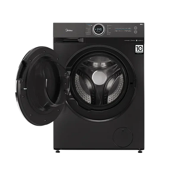 Midea Washing Machine - 10 Kg - 15 Programs - 1400 RPM - Silver - (MF200W100WB/T)