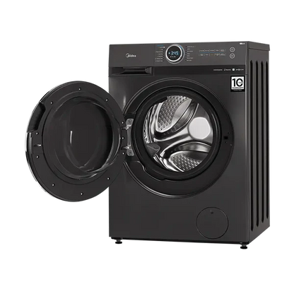 Midea Washing Machine - 10 Kg - 15 Programs - 1400 RPM - Silver - (MF200W100WB/T)