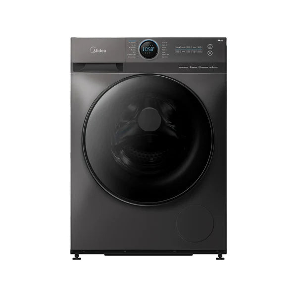 Midea Washing Machine - 9 Kg - 15 Programs - 1400 RPM - Silver - (MF200W90WB/T)