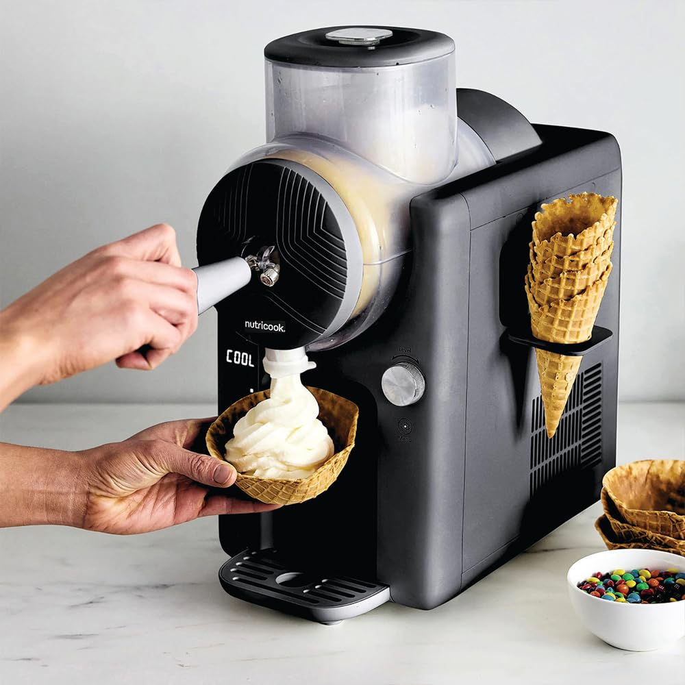 Nutricook NC-FRS330K Frost Ice Cream Machine – 1.8 Liter Capacity | 6 Programs | No Pre-Freeze