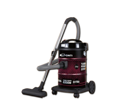 Conti Vacuum Cleaner 2200W – 21L Metal Drum, Air Blowing Function (VCD-2201-R)
