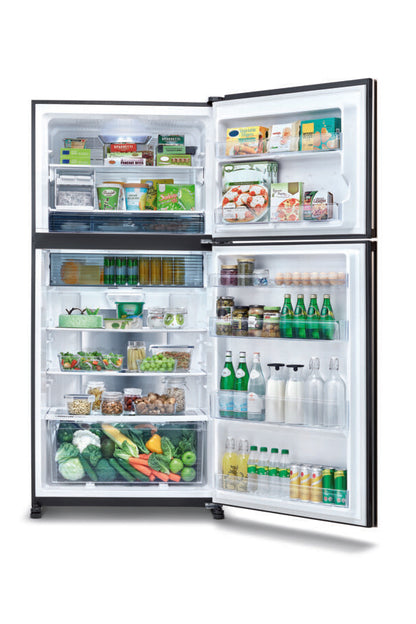 SHARP J-Tech Inverter Refrigerator 594 Liter Black Door A++