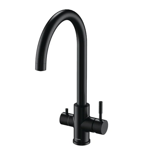 Philips Classic Kitchen Faucet for Regular and Filtered Water - Black