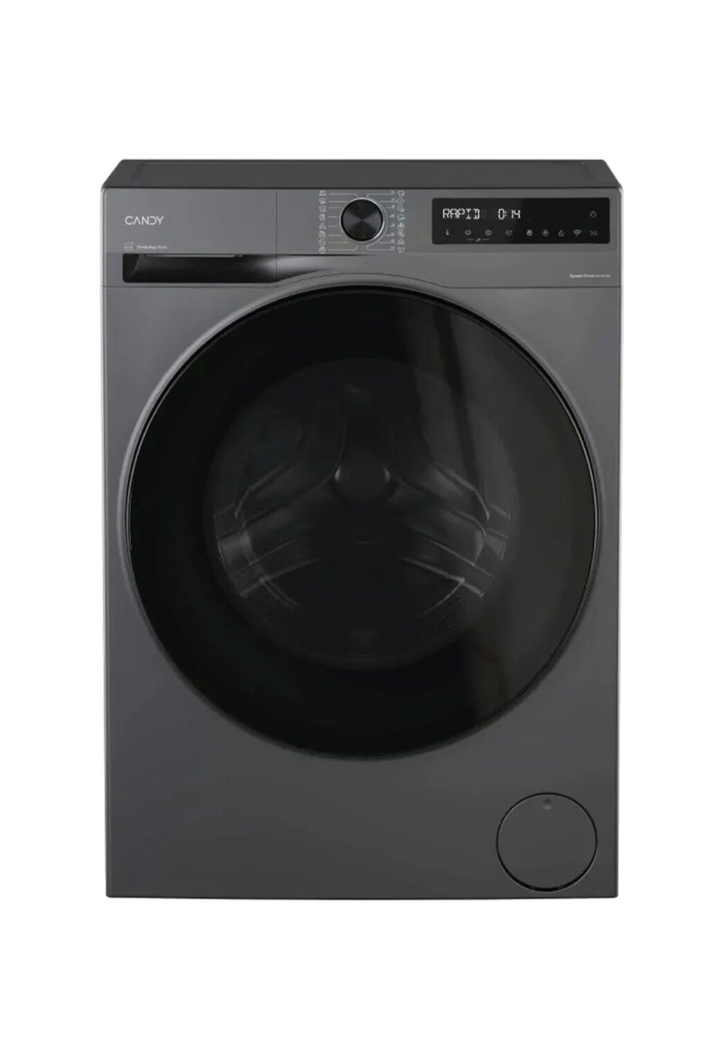 Candy ProWash 550 9kg Front Load Washing Machine, 1400 RPM, with WiFi, Steam, and Inverter Motor, A-20% Anthracite – BP 49BL8G-S