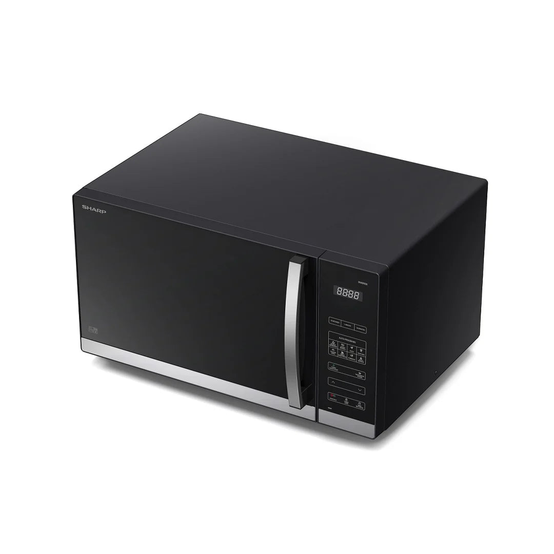 Sharp 30L Inverter Microwave Oven – Flat Black Design