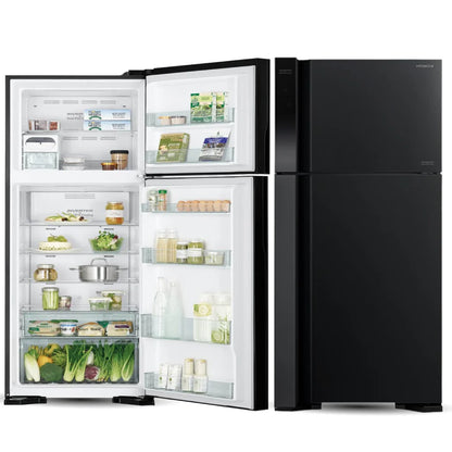 Hitachi Inverter Refrigerator 510L Glass Black