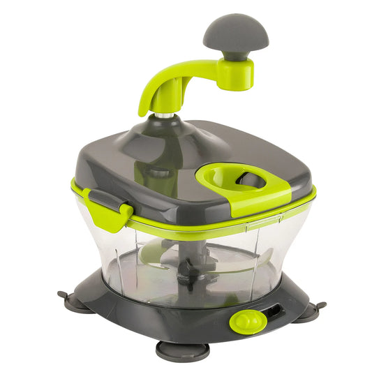 Royalford Master Chopper | Multi-Purpose Manual Food Processor | Chopper, Beater & Spinner | Egg White Separator | Safety Lock | Easy Vegetable Chopping ( RFU9042)