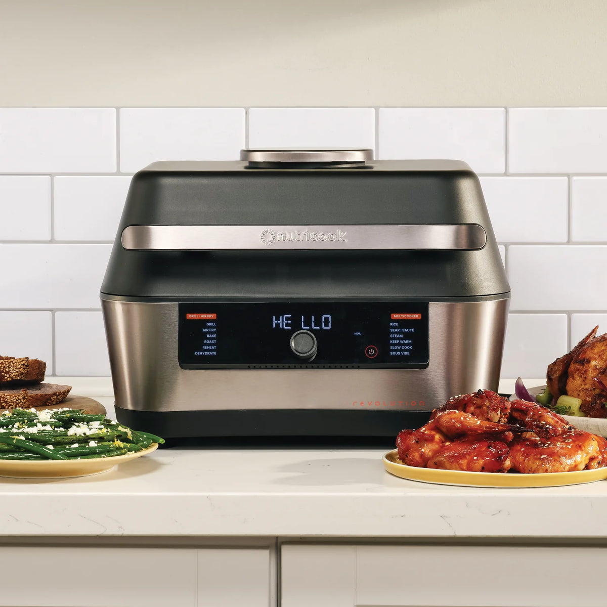 Nutricook Revolution 12-in-1 Grill, Air Fryer & Multicooker 8.5L 1760W – RG600GCC