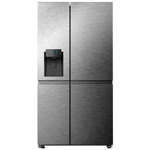 HISENSE Side By Side Refrigerator 620 Liters A+ - Stainless Steel RS819N4ISU