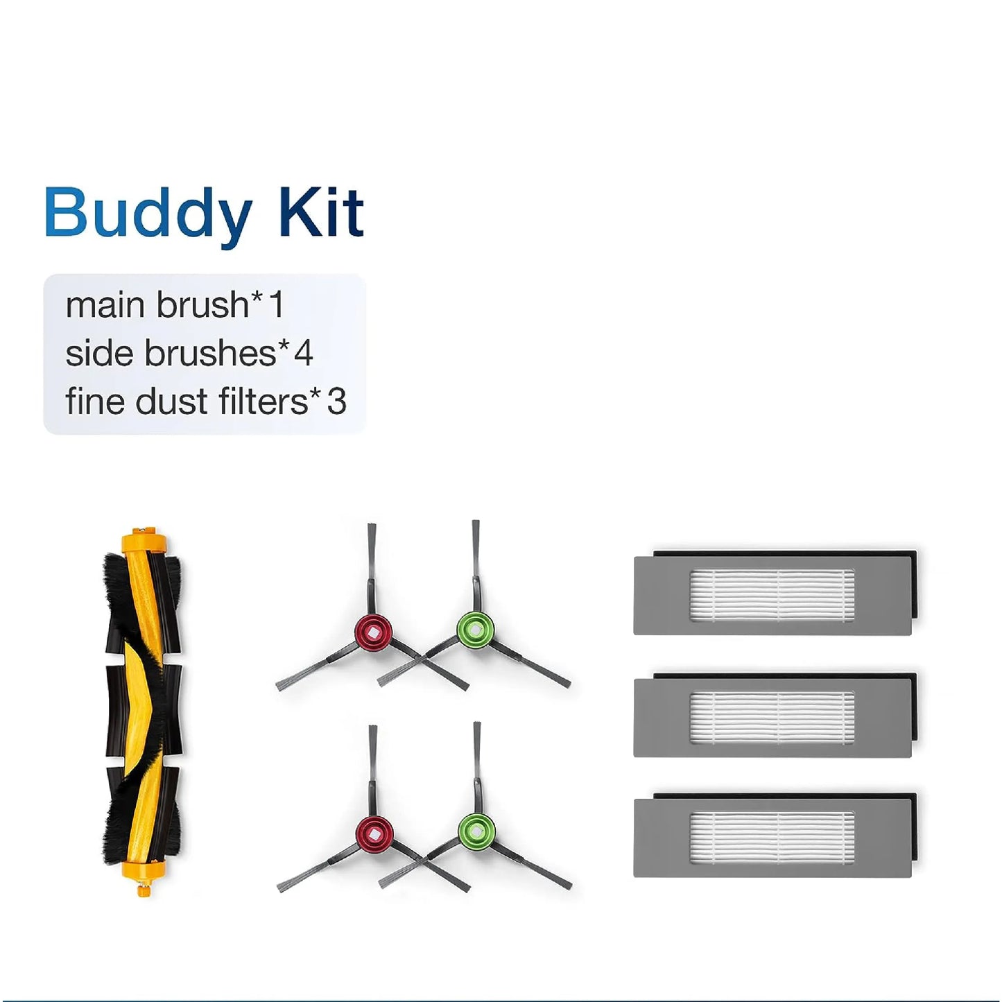 Ecovacs Replacement Parts/Accessories (Brushes and Filters) for N8 /N8+ (DX5G-KTA)