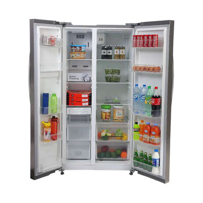 Midea Side By Side Refrigerator - 548Ltr - Black Glass - (MDRS710FGF22)