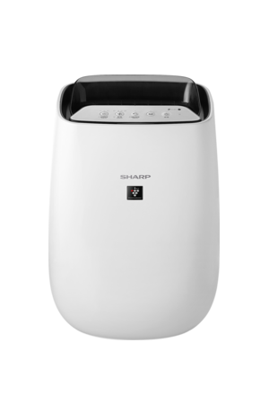 SHARP 80 m² Air Purifier with Plasmacluster Ion, True HEPA Filter, Deodorizing Filter and SAND Mode – White – FP-J50SA-W