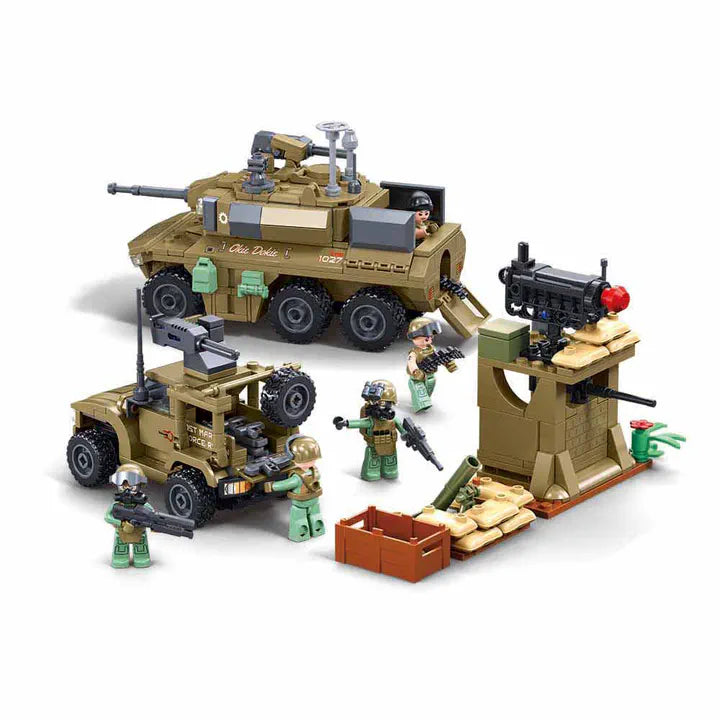 Sluban Army Joint Assault A Building Block Set Military Model 744 Pieces