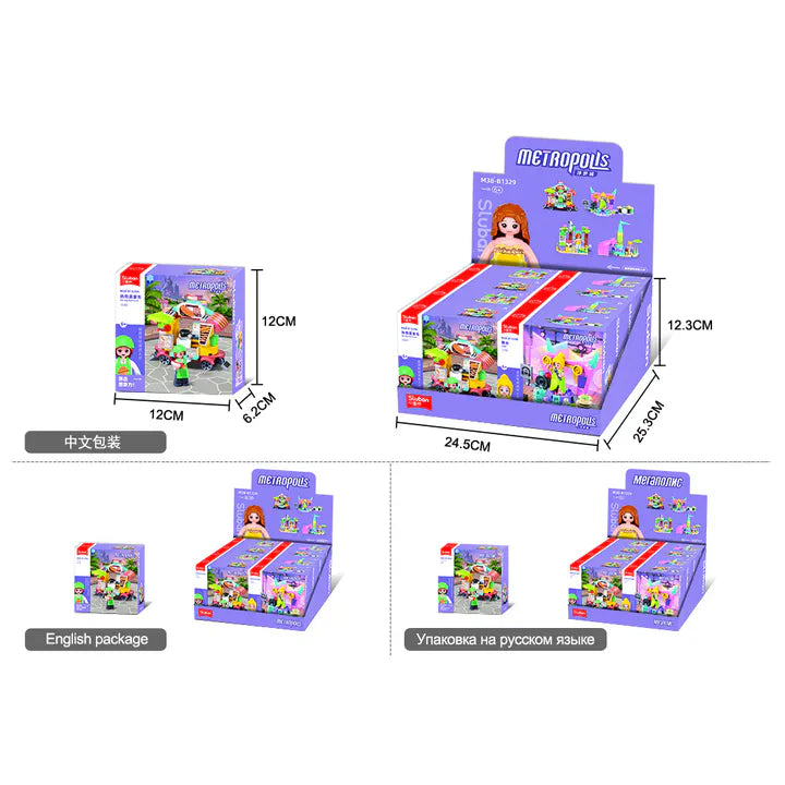 Metropolis-Girl-4 types (8 boxes in 1 display box)