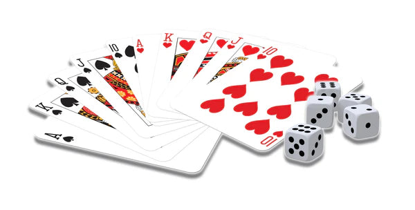 Ambassador - 2 Decks Playing Cards & 5 Dice | Classic Games