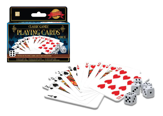 Ambassador - 2 Decks Playing Cards & 5 Dice | Classic Games