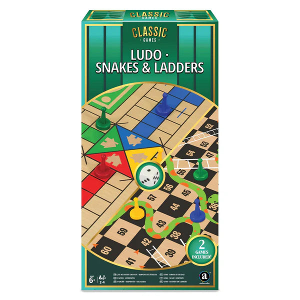 Ambassador - 2 in 1 Ludo & Snakes & Ladders | Classic Games