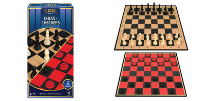 Ambassador - 2 in 1 Chess & Checkers | Classic Games