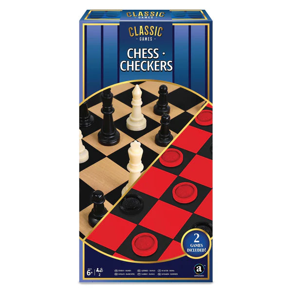 Ambassador - 2 in 1 Chess & Checkers | Classic Games