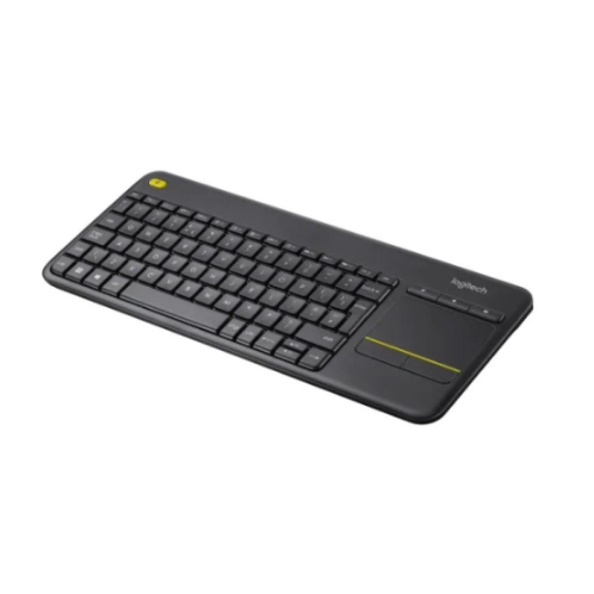 Logitech Wireless Keyboard K400 Plus With Touchpad for TV, Computers, Phones and Tablets Arabic / English - Black
