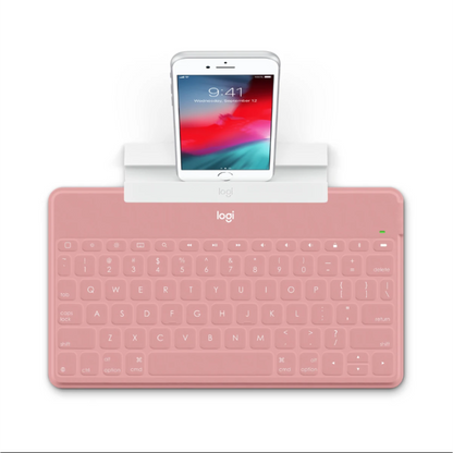 Logitech Keys-To-Go Wireless Bluetooth Standing Keyboard - Pink