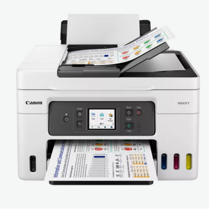 Canon MAXIFY GX4040 Duplex functions Colour All-in-one Refillable MegaTank Inkjet Printer, ideal for Small Businesses, Black: 6,000 pages Colour: 14,000 pages high-speed printing - 3 Year Warranty