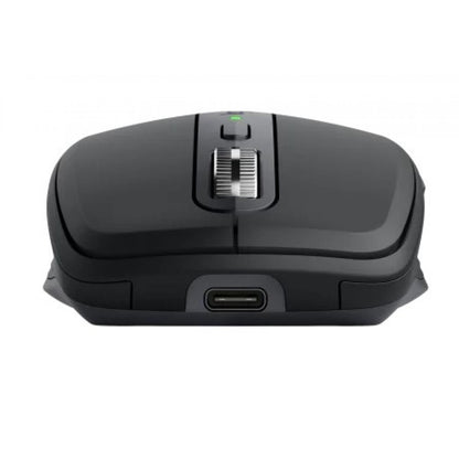 Logitech MX Anywhere 3s Compact Performance Re-chargeable Mouse, Wireless, Fast Scroll, Any Surface, Portable, 4000DPI, Customizable Buttons, USB-C Bluetooth - Pale Grey