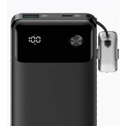 Anker Power Bank Power-core 10000mAh 22.5W Portable Charger with USB C Lanyard Cable A1388  (Black) - 18 Month Warranty