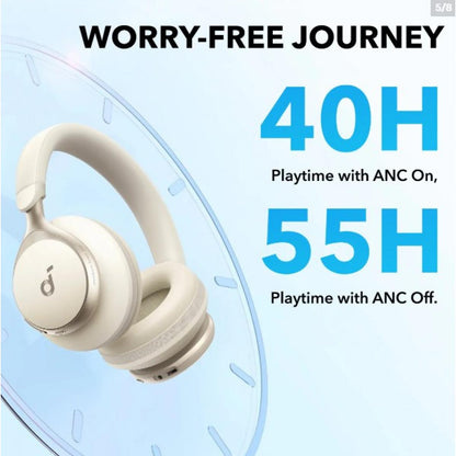 Anker Soundcore Space One Noise Cancelling Headphones, - A3035011 - White - 18 Month Warranty