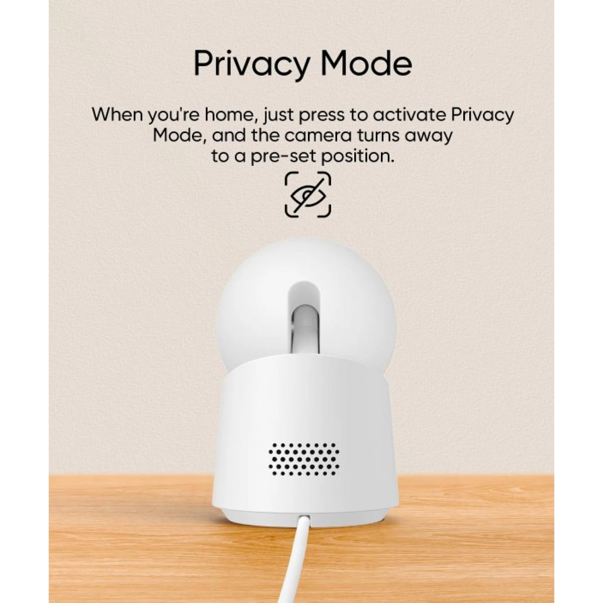 Eufy By Anker Wireless Indoor Security Camera C220 , 2K Resolution, 360° Pan and Tilt - T8W11321 - (White) - 18 Month Warranty