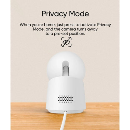 Eufy By Anker Wireless Indoor Security Camera C220 , 2K Resolution, 360° Pan and Tilt - T8W11321 - (White) - 18 Month Warranty
