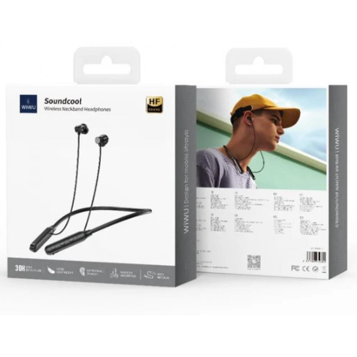 WiWU GB01 Soundcool Wireless Neckband Headphones