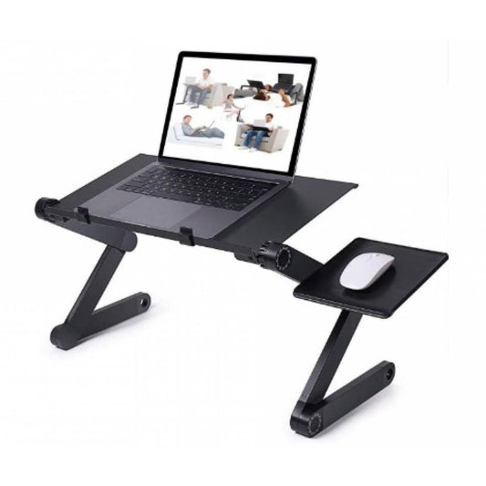 Adjustable Laptop Desk,  Laptop Stand for Bed Portable Lap Desk Foldable Table Workstation Notebook Riser with Mouse Pad, Ergonomic Computer Tray Reading Holder Bed Tray Standing Desk