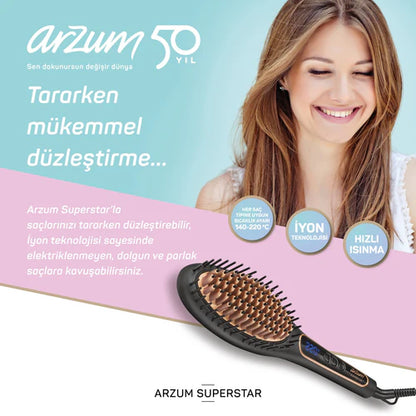 Arzum Superstar Hair Straightening Brush