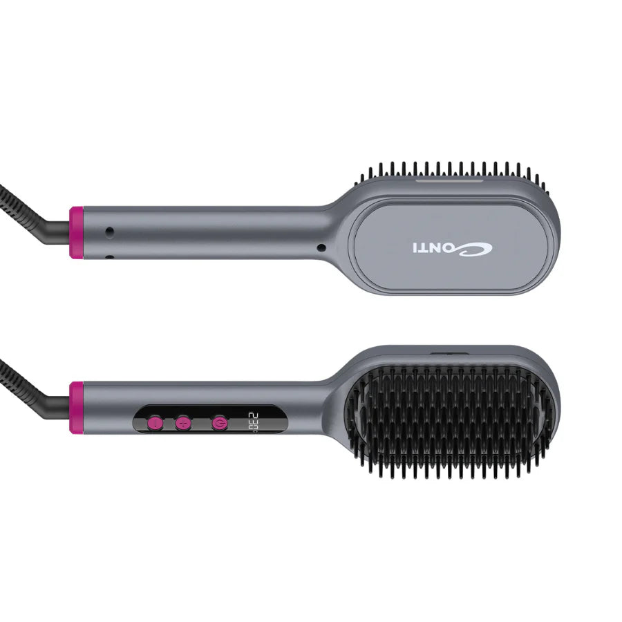 Conti BTY-B0001-CP Digital Hair Styler & Straightening Heated Brush with Dynamic Temperature Control
