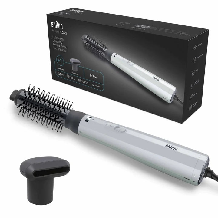 Braun Air Styler AS2.21 IONTEC Technology 800W Satin Grey BRAS221SDE